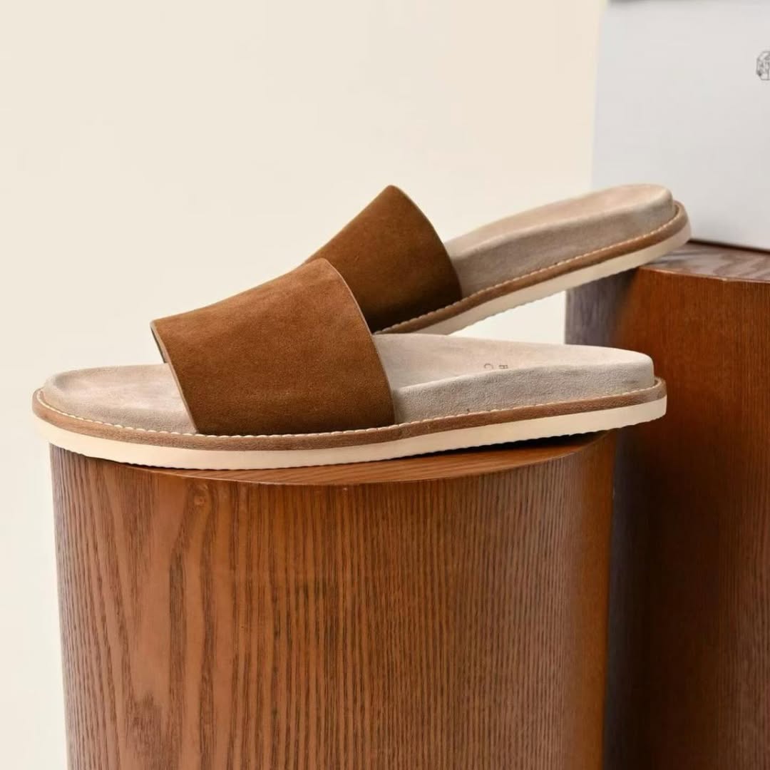 Sandales Suede Daim Camel image 3