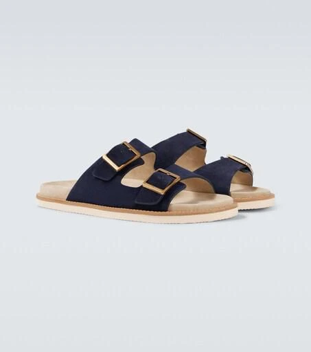 Sandale Boucle Daim Ryze Bleu