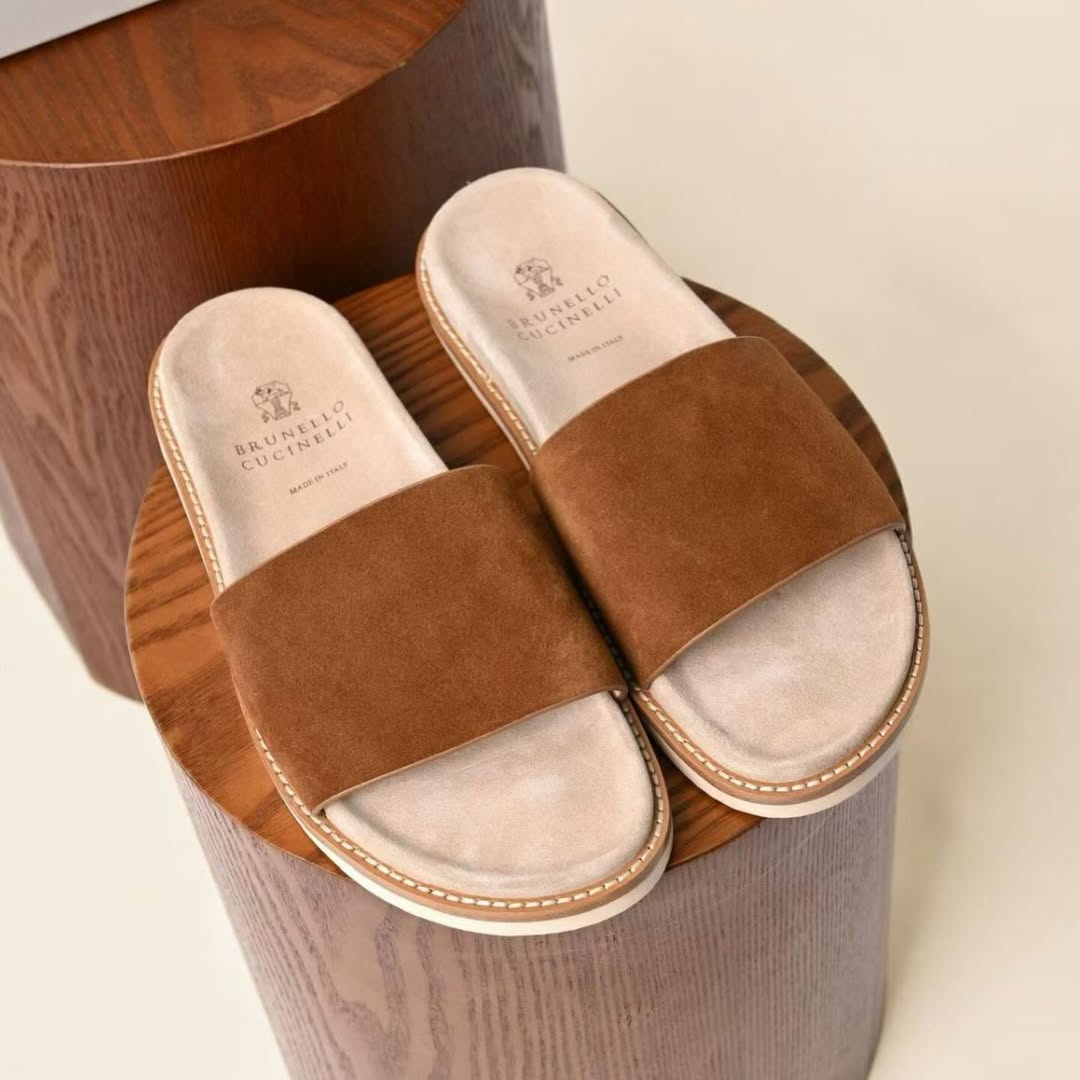 Sandales Suede Daim Camel Femme